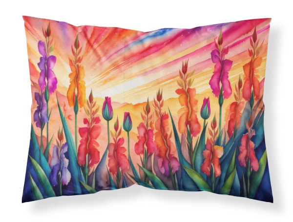 Gladiolus in Color Fabric Standard Pillowcase Supply