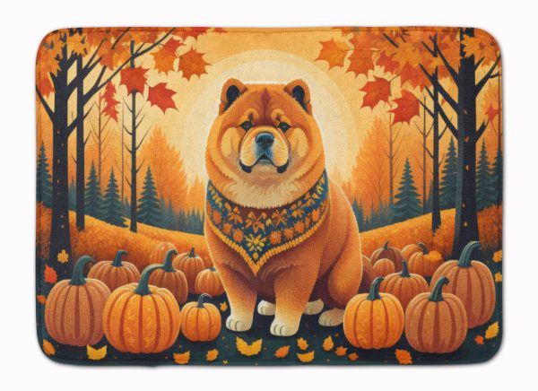 Chow Chow Fall Memory Foam Kitchen Mat For Discount