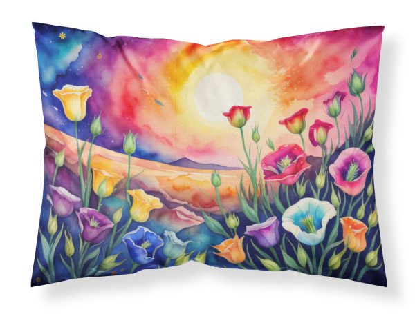 Lisianthus in Color Fabric Standard Pillowcase For Cheap