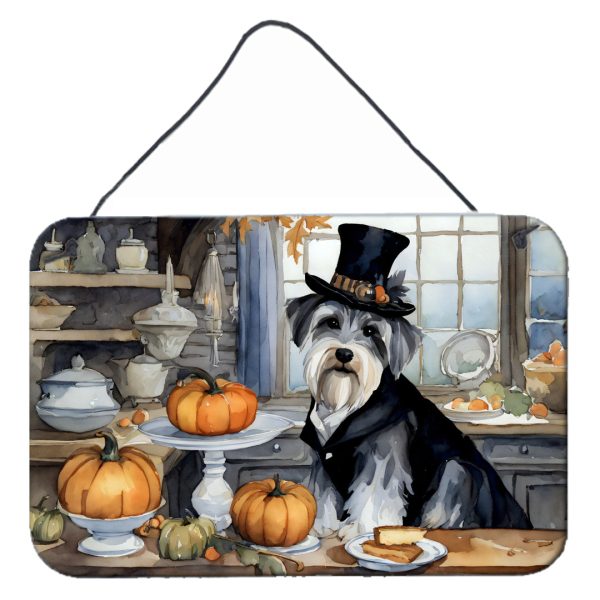 Schnauzer Fall Kitchen Pumpkins Wall or Door Hanging Prints Sale