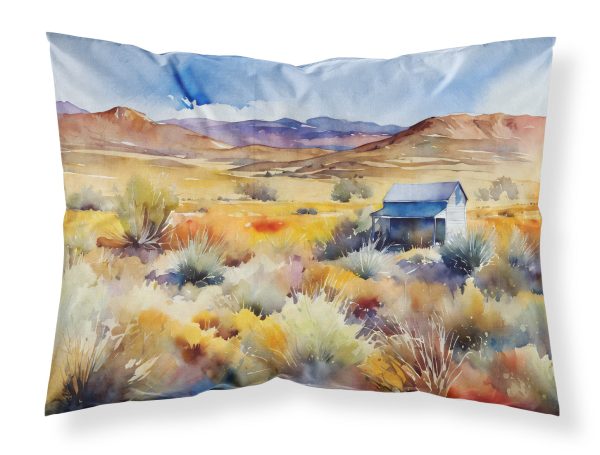 Nevada Sagebrush in Watercolor Fabric Standard Pillowcase on Sale