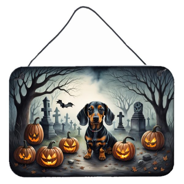 Dachshund Spooky Halloween Wall or Door Hanging Prints For Cheap