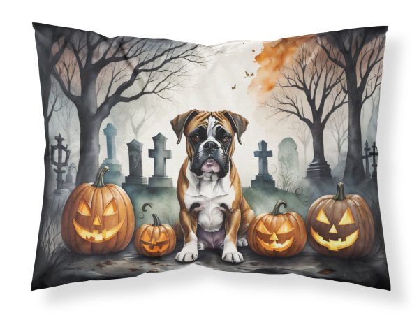 Boxer Spooky Halloween Fabric Standard Pillowcase Fashion