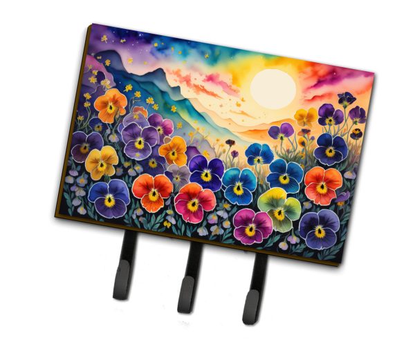 Pansies in Color Leash or Key Holder on Sale
