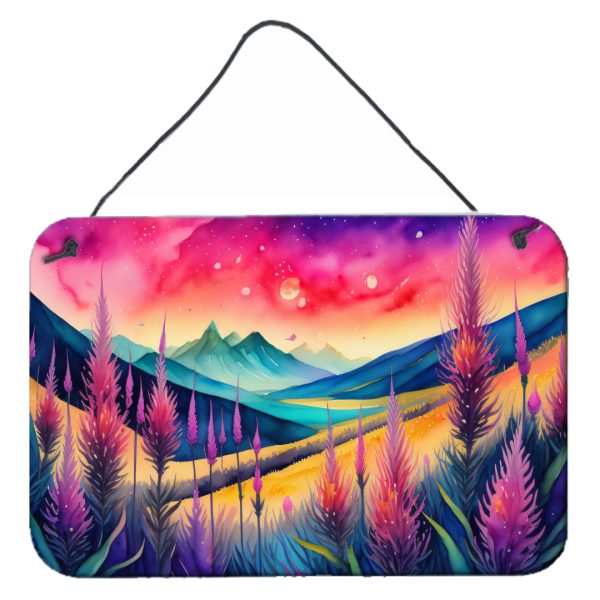 Liatris in Color Wall or Door Hanging Prints Supply