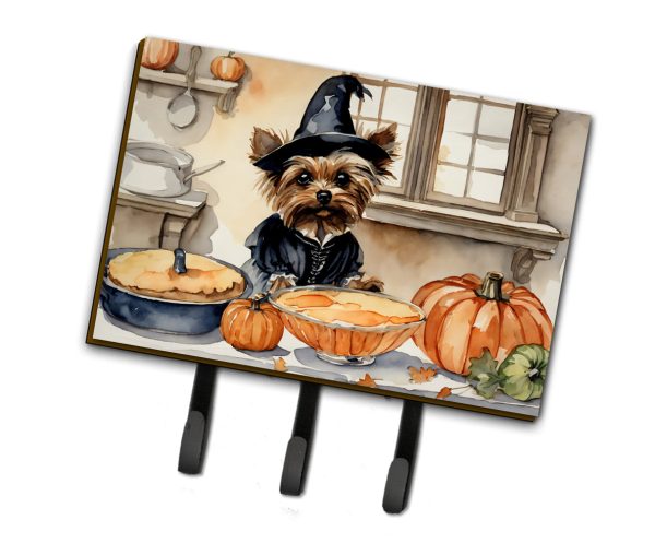 Yorkie Fall Kitchen Pumpkins Leash or Key Holder Cheap