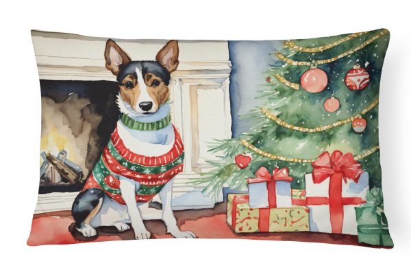 Basenji Christmas Fabric Decorative Pillow Cheap