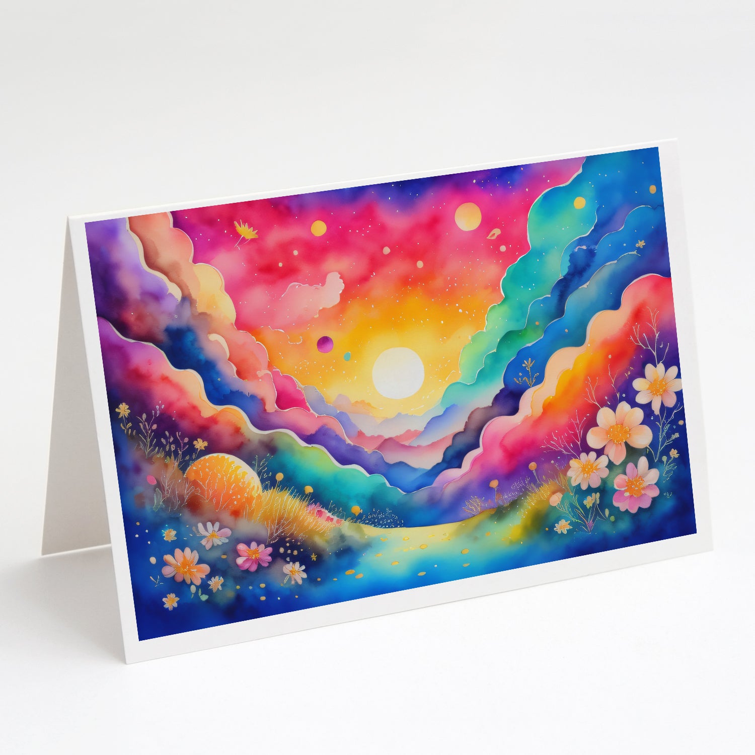 Stock, or Gillyflower in Color Greeting Cards and Envelopes Pack of 8 on Sale