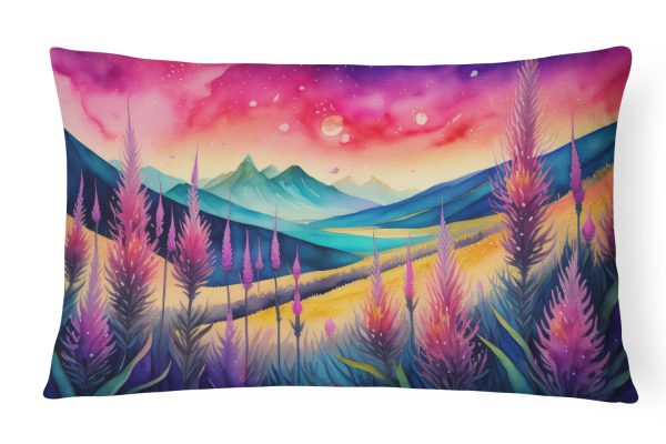 Liatris in Color Fabric Decorative Pillow Online