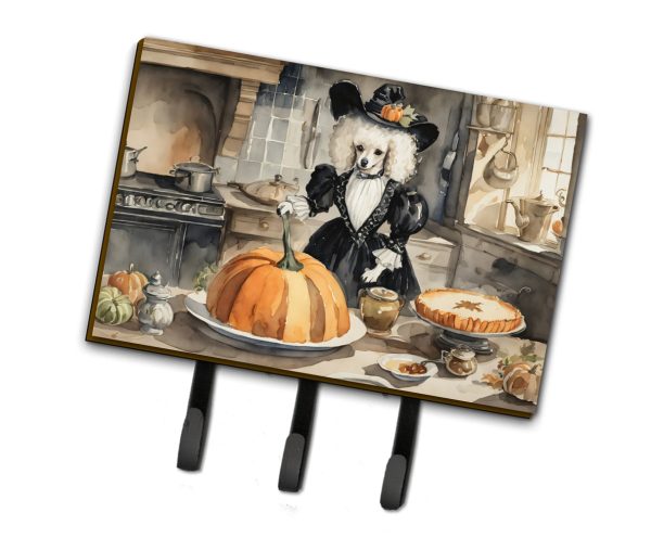 Poodle Fall Kitchen Pumpkins Leash or Key Holder Fashion