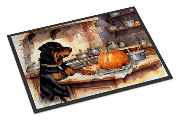 Rottweiler Fall Kitchen Pumpkins Doormat 18x27 Online