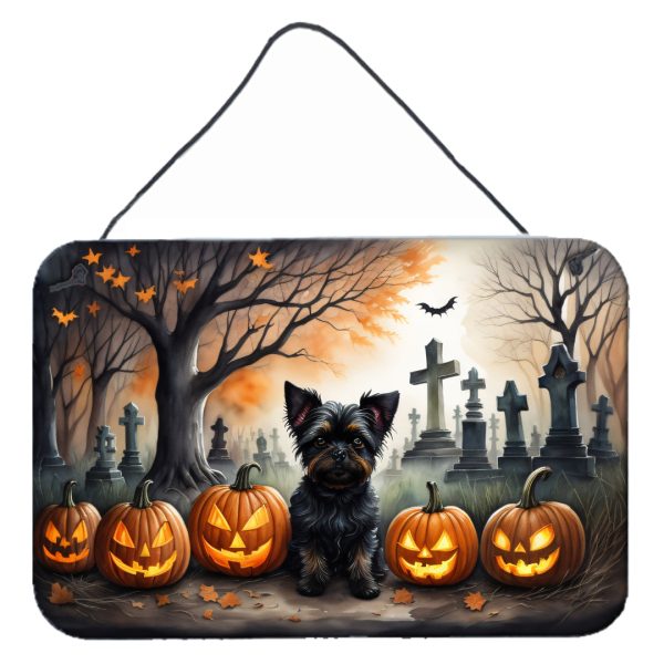Affenpinscher Spooky Halloween Wall or Door Hanging Prints Discount