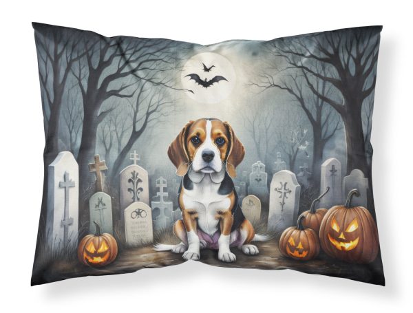 Beagle Spooky Halloween Fabric Standard Pillowcase Supply