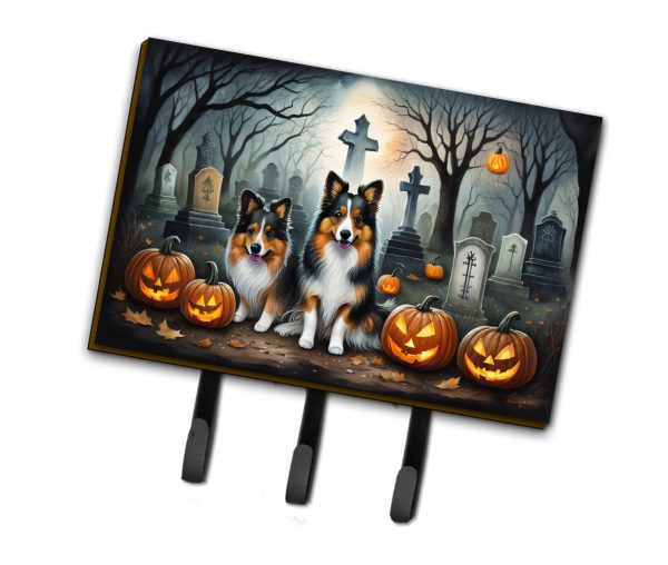Sheltie Spooky Halloween Leash or Key Holder Sale