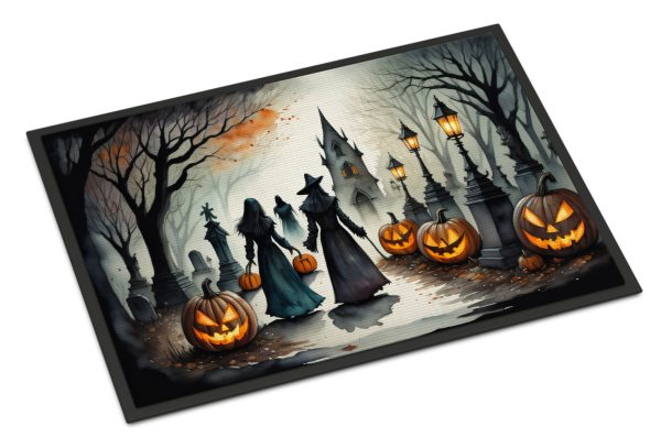 Vampires Spooky Halloween Indoor or Outdoor Mat 24x36 Online now