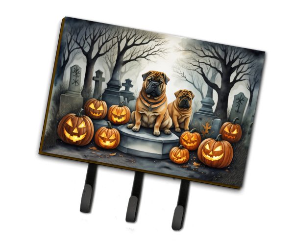 Shar Pei Spooky Halloween Leash or Key Holder For Cheap