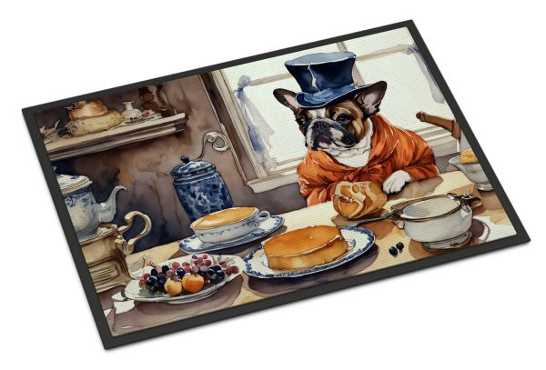 French Bulldog Fall Kitchen Pumpkins Indoor or Outdoor Mat 24x36 For Cheap