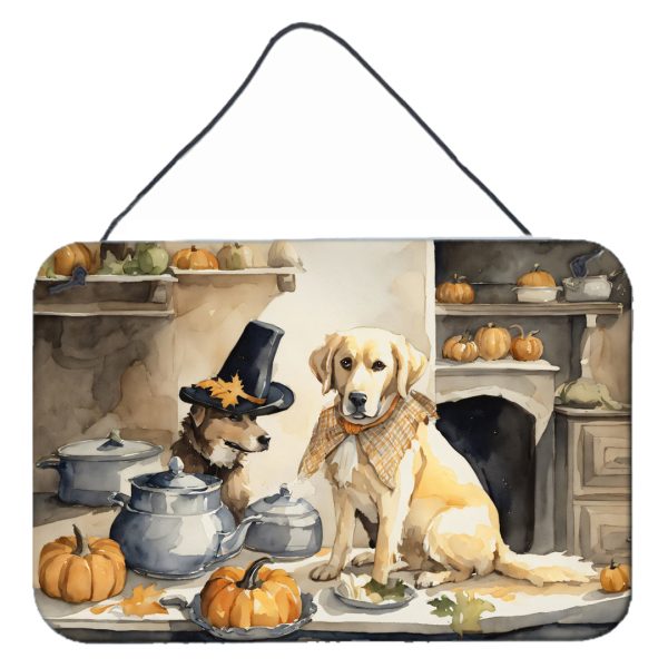 Yellow Lab Fall Kitchen Pumpkins Wall or Door Hanging Prints Online Hot Sale