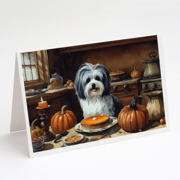 Havanese Fall Kitchen Pumpkins Greeting Cards and Envelopes Pack of 8 on Sale