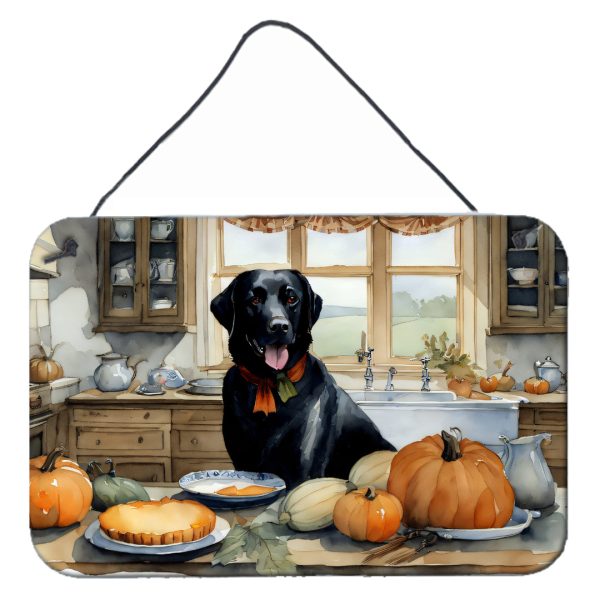 Black Lab Fall Kitchen Pumpkins Wall or Door Hanging Prints For Cheap