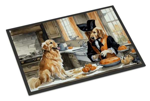 Golden Retriever Fall Kitchen Pumpkins Doormat 18x27 Cheap