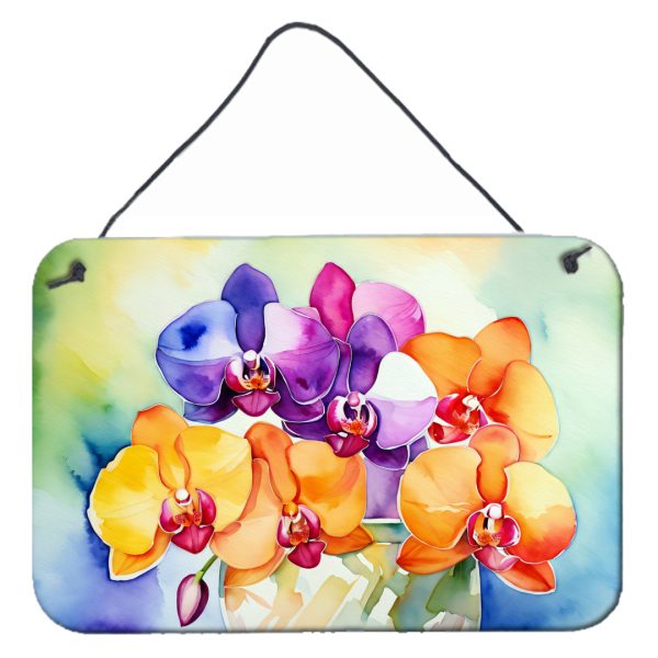 Orchids in Watercolor Wall or Door Hanging Prints For Sale