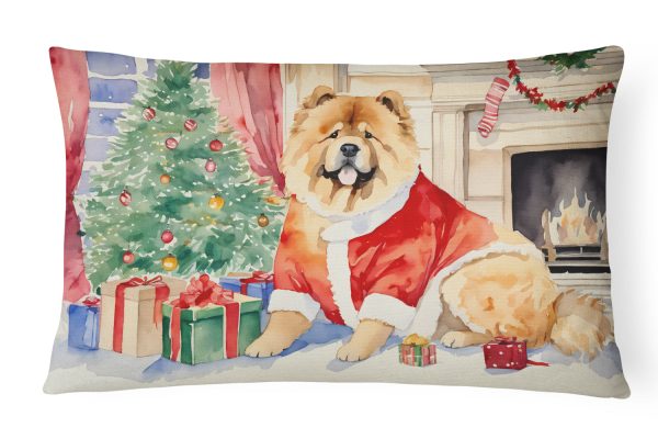 Chow Chow Christmas Fabric Decorative Pillow Online now
