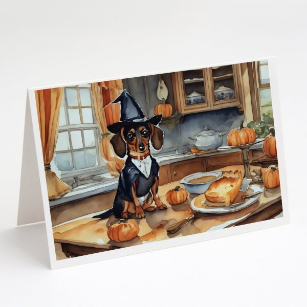 Dachshund Fall Kitchen Pumpkins Greeting Cards and Envelopes Pack of 8 Online