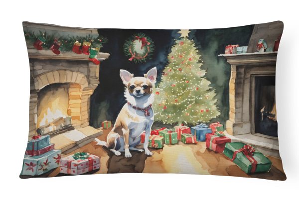Chihuahua Christmas Fabric Decorative Pillow For Cheap