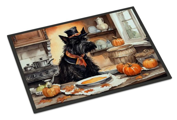 Scottish Terrier Fall Kitchen Pumpkins Doormat 18x27 Fashion