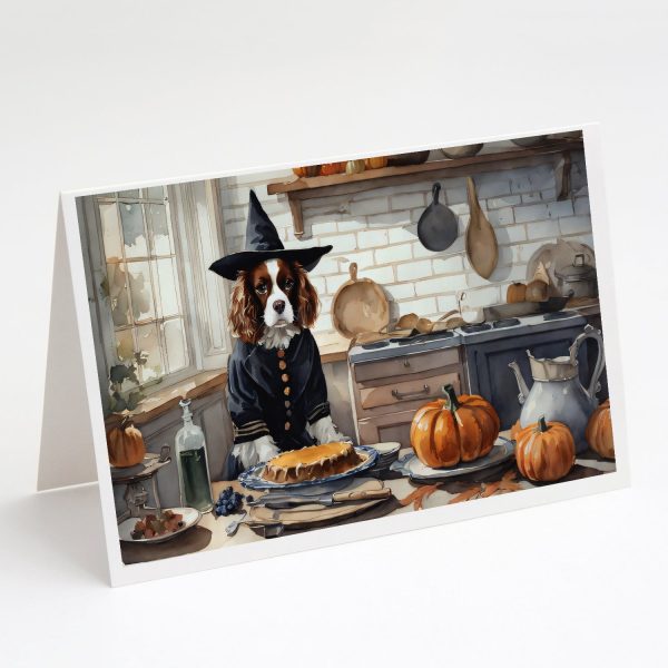 Cavalier Spaniel Fall Kitchen Pumpkins Greeting Cards and Envelopes Pack of 8 Online Sale