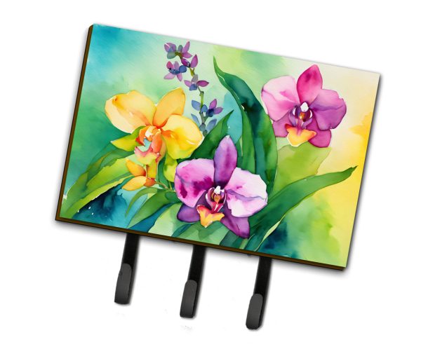 Orchids in Watercolor Leash or Key Holder Sale