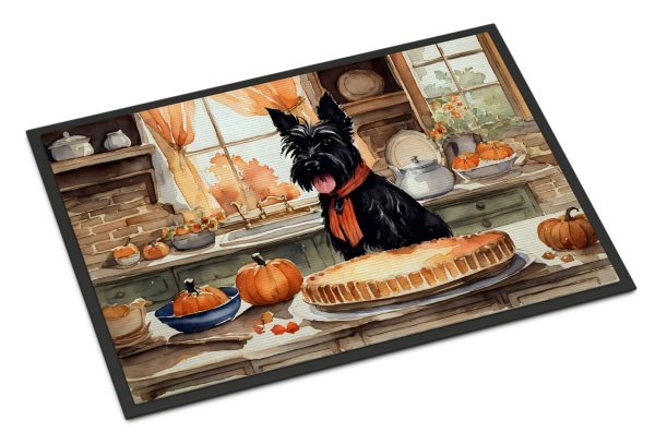 Scottish Terrier Fall Kitchen Pumpkins Doormat 18x27 Sale